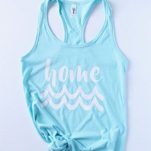 "Home" Waves Tank Top